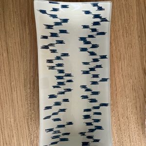 J. Crew glass catch all jewelry tray. NIB